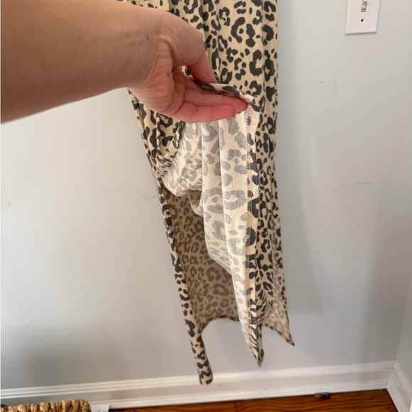 NWOT Pink Blush Maternity Brown Animal Print Sleeveless Maxi w/ Side Slits - S - Picture 7 of 9